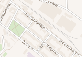 Na Zahradách v obci Břeclav - mapa ulice