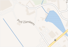 Pod Zámkem v obci Břeclav - mapa ulice