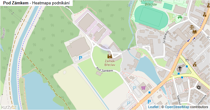 Pod Zámkem - mapa podnikání