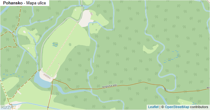 Pohansko - mapa ulice