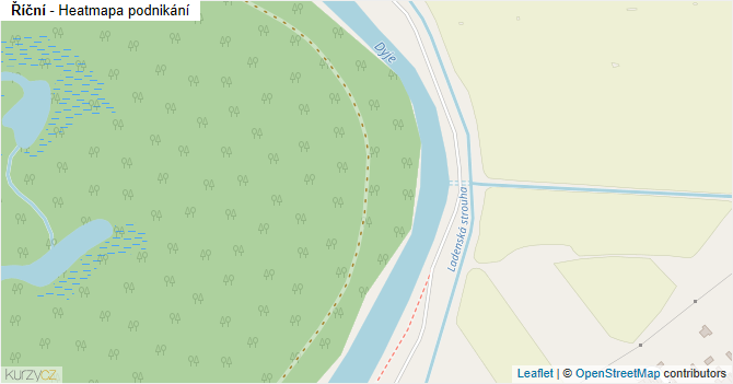 Říční - mapa podnikání