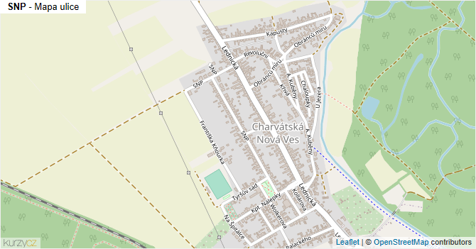 SNP - mapa ulice