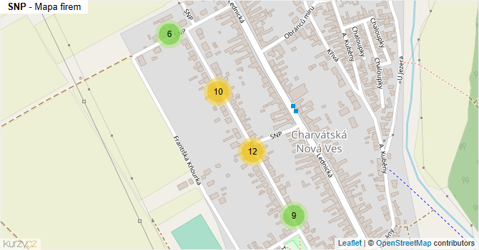 SNP - mapa firem