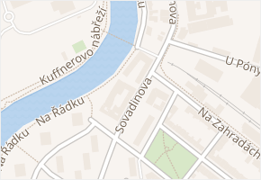 Sovadinova v obci Břeclav - mapa ulice