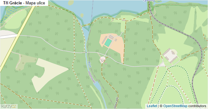 Tři Grácie - mapa ulice