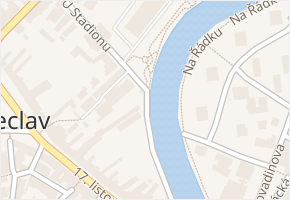 U Stadionu v obci Břeclav - mapa ulice