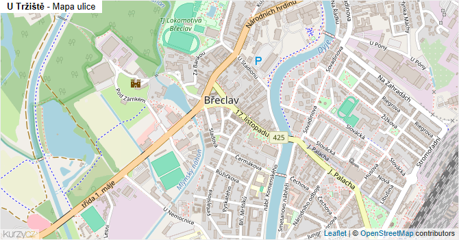 U Tržiště - mapa ulice