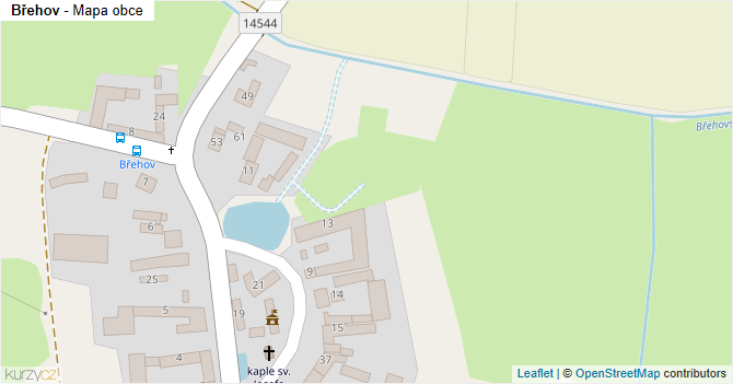 Břehov - mapa obce