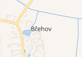 Břehov v obci Břehov - mapa části obce