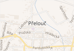 Březová v obci Břehy - mapa ulice