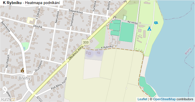 K Rybníku - mapa podnikání