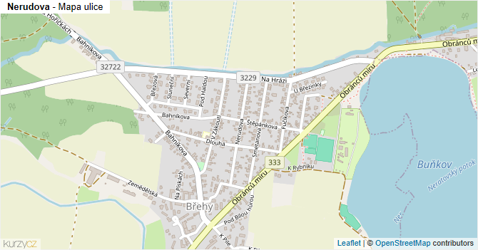Nerudova - mapa ulice