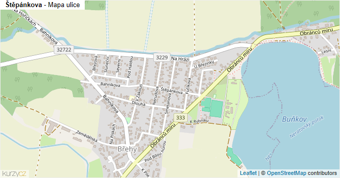 Štěpánkova - mapa ulice