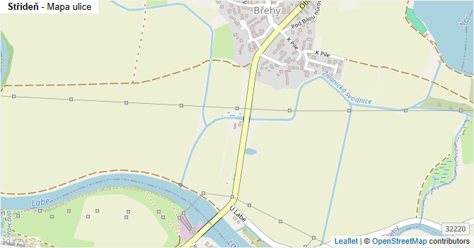Střídeň - mapa ulice