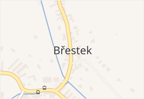 Břestek v obci Břestek - mapa části obce