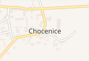 Chocenice v obci Břežany I - mapa části obce