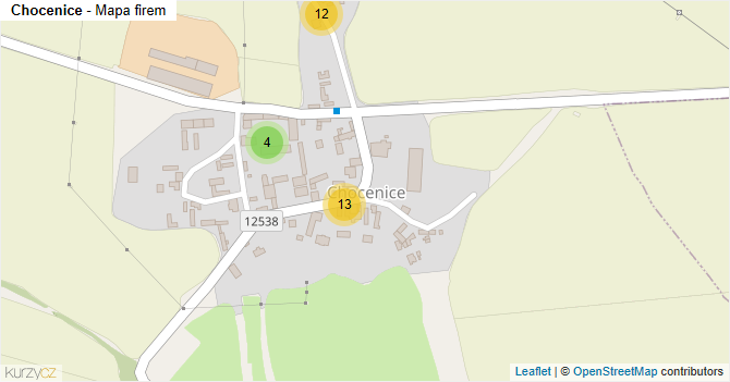 Chocenice - mapa firem