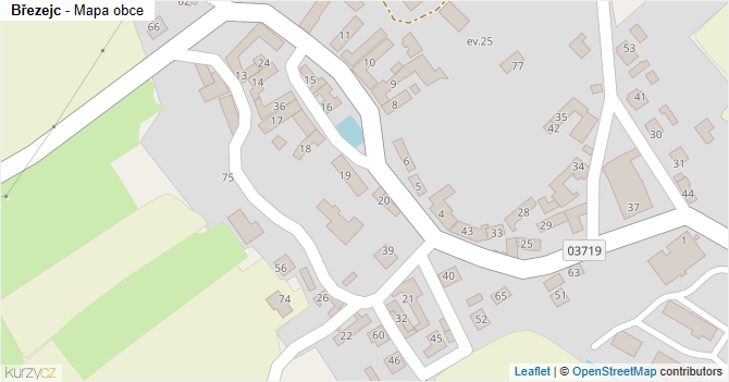 Březejc - mapa obce