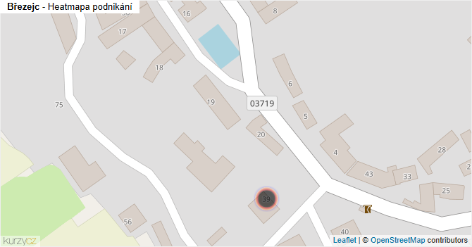 Březejc - mapa podnikání
