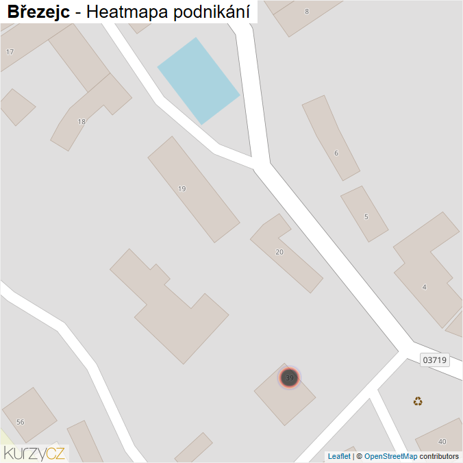 Mapa Březejc - Firmy v obci.