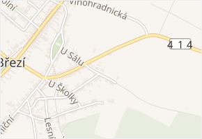 Větrná v obci Březí - mapa ulice