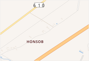 Honsob v obci Březina - mapa části obce