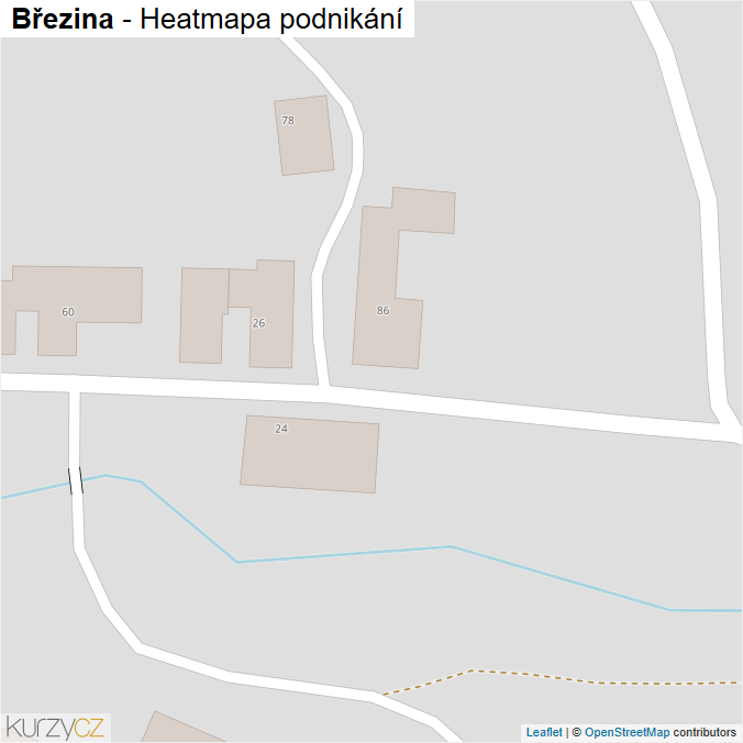 Mapa Březina - Firmy v obci.