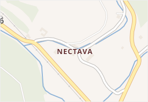 Nectava v obci Březinky - mapa části obce