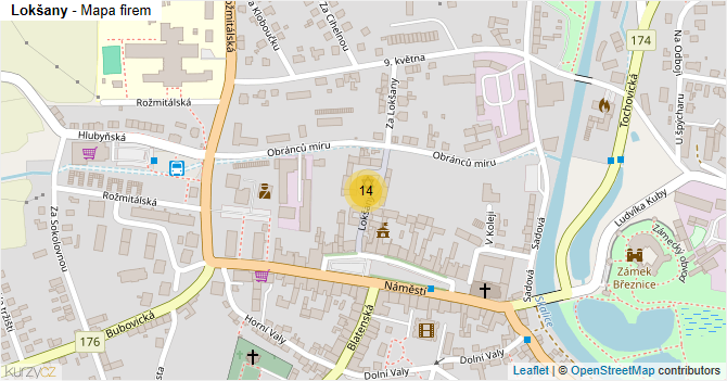 Lokšany - mapa firem