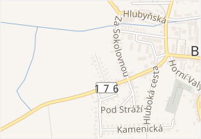 Na tržišti v obci Březnice - mapa ulice