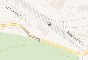 Nádraží v obci Březnice - mapa ulice