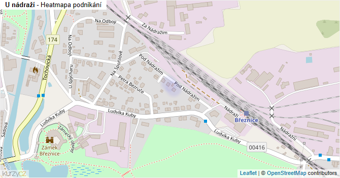 U nádraží - mapa podnikání