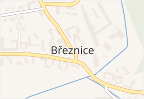 Březnice v obci Březnice - mapa části obce