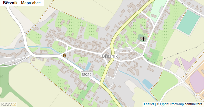 Březník - mapa obce