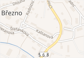 Kaštanová v obci Březno - mapa ulice