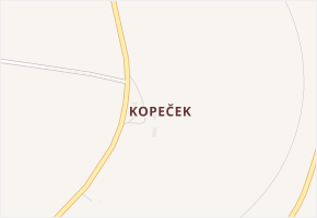 Kopeček v obci Březno - mapa části obce