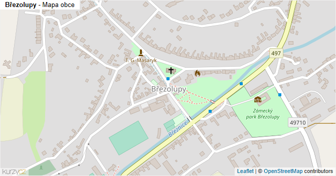 Březolupy - mapa obce