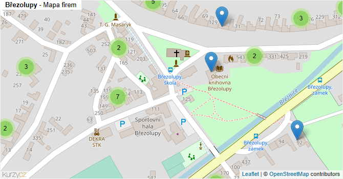 Březolupy - mapa firem