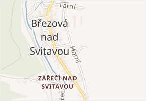 Horní v obci Březová nad Svitavou - mapa ulice
