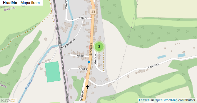 Hradčín - mapa firem
