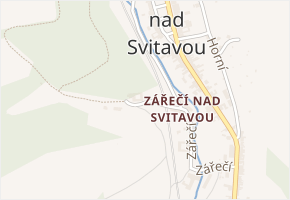 Zářečí v obci Březová nad Svitavou - mapa ulice