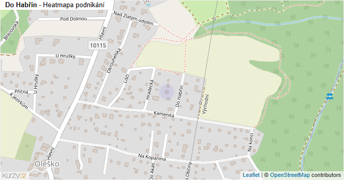 Do Habřin - mapa podnikání