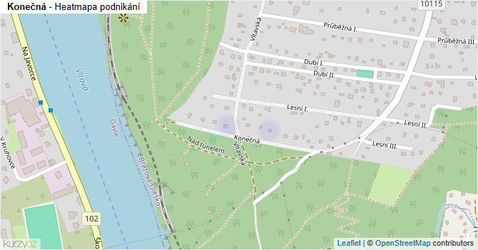Konečná - mapa podnikání