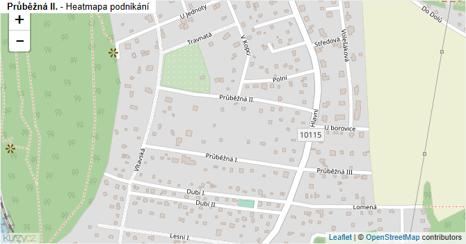 Průběžná II. - mapa podnikání