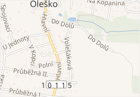 Volešáková v obci Březová-Oleško - mapa ulice