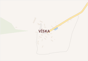 Víska v obci Březovice - mapa části obce