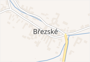 Březské v obci Březské - mapa části obce