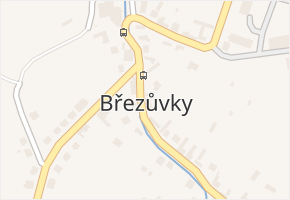Březůvky v obci Březůvky - mapa části obce