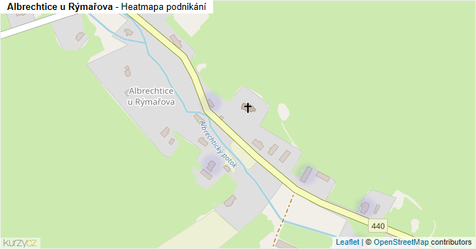 Albrechtice u Rýmařova - mapa podnikání