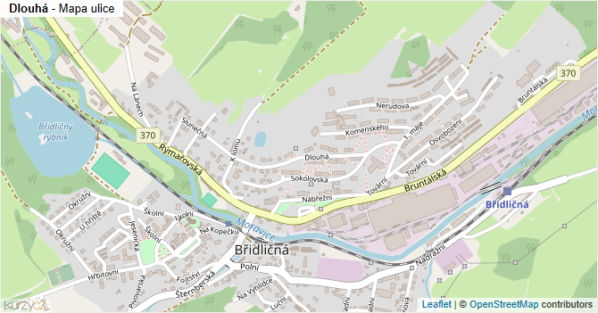 Dlouhá - mapa ulice